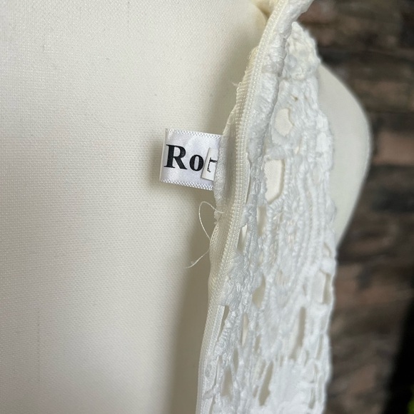 White Halter Sheath Midi Dress for Brides - Picture 8 of 11